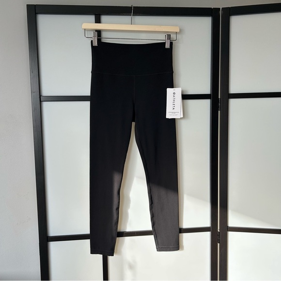 [XS] NWT Athleta Black Ultra High-Waist Elation 7/8 Tight Yoga Legging - Picture 4 of 13